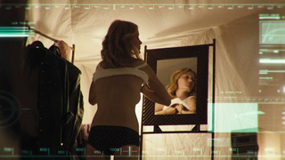 Ashley Hinshaw sexy, scene from The Pyramid (2014)