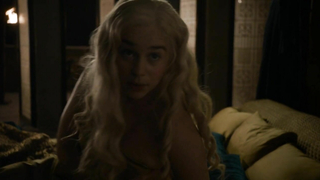 Meena Rayann nude, Emilia Clarke sexy, scene from Game Of Thrones s05e01 (2015)