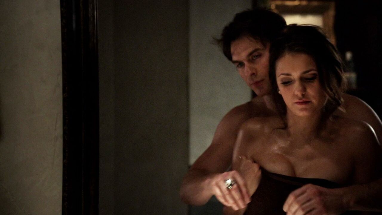 Nina Dobrev sexy, scene from The Vampire Diaries s06e18 (2015)