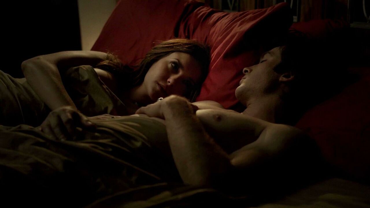 Nina Dobrev sexy, Candice Accola sexy, sex scene from The Vampire Diaries s06e13e17 (2015)